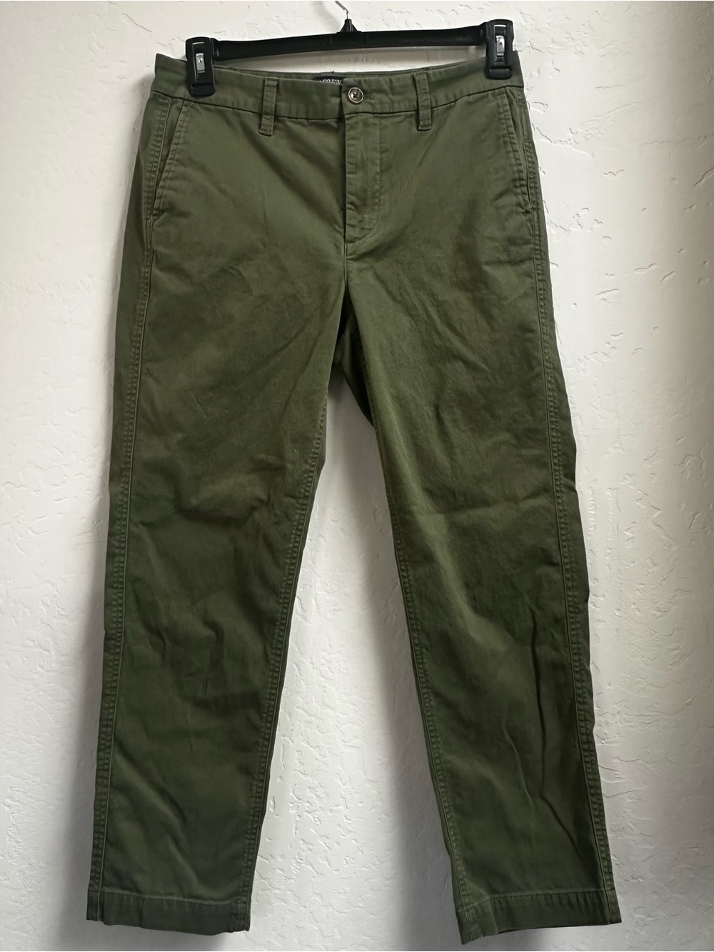 J.Crew Olive Green High-Rise Girlfriend Chino Pants Size 8
